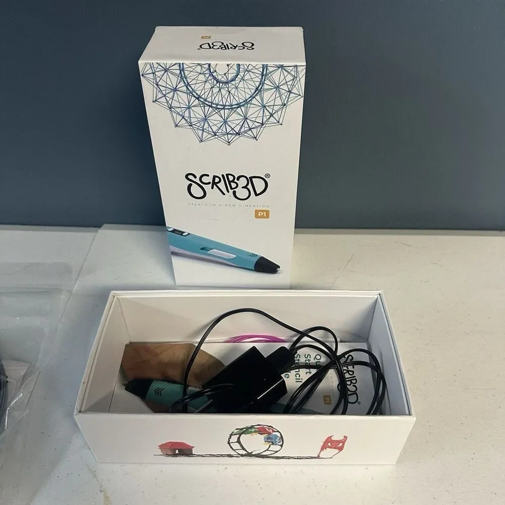 Scrib 3D-3D Pen With Filament Packs-Charger Bundled